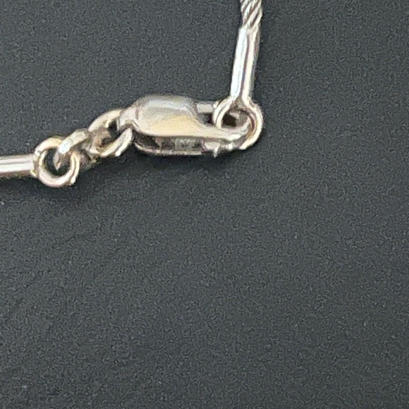 14k diamond solitaire necklace - Picture 5 of 7